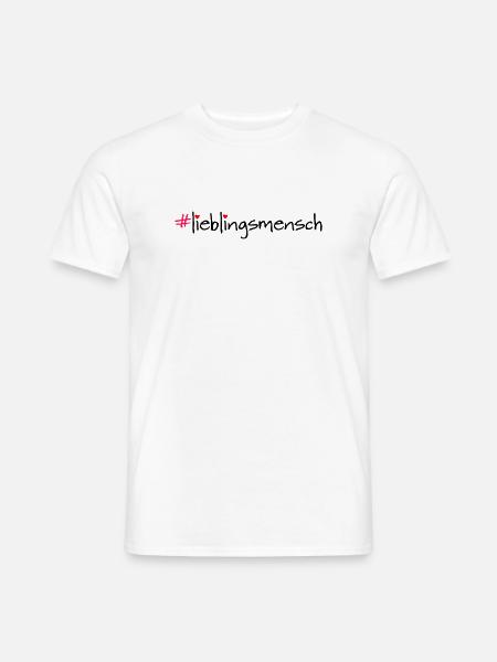 #lieblingsmensch - Männer T-Shirt - Weiß
