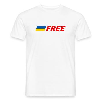 Ukraine - Männer T-Shirt - Weiß - Vorne - AI Model Male 178 dark (178cm)