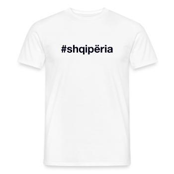 ALBANIA Albanien Hashtag - Männer T-Shirt - Weiß - Vorne - AI Model Male 178 dark (178cm)
