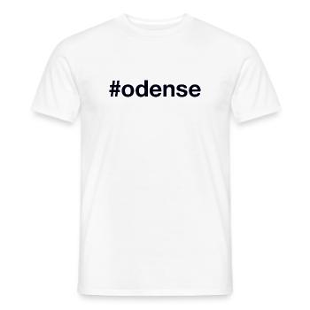 ODENSE Hashtag Denmark - Männer T-Shirt - Weiß - Vorne - AI Model Male 178 dark (178cm)