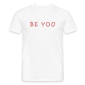 Motif inspirant avec manifestation personnelle - T-shirt homme - blanc - Devant - AI Model Male 178 dark (178cm)