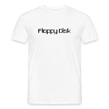 floppy disk - Men's T-Shirt - white - Front - AI Model Male 178 dark (178cm)
