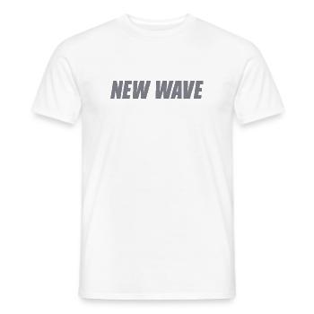 New wave - T-shirt homme - blanc - Devant - AI Model Male 178 dark (178cm)