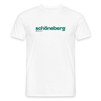 Schöneberg Berlin - Design simple - T-shirt homme - blanc - Devant - AI Model Male 178 dark (178cm)