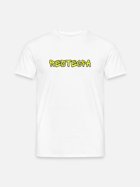 RESTECPA – Lustiges Straßen-Slang-Textdesign Graffiti - Männer T-Shirt - Weiß
