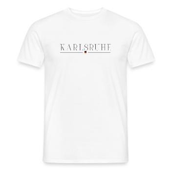 T-shirt de fan de Karlsruhe – Pour de vrais fans - T-shirt homme - blanc - Devant - AI Model Male 178 dark (178cm)