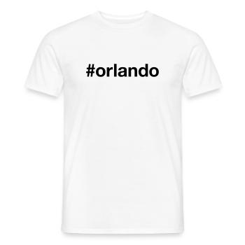 ORLANDO Hashtag Florida - Men's T-Shirt - white - Front - AI Model Male 178 dark (178cm)