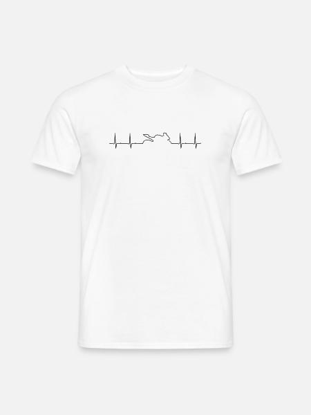 Motorrad - Männer T-Shirt - Weiß