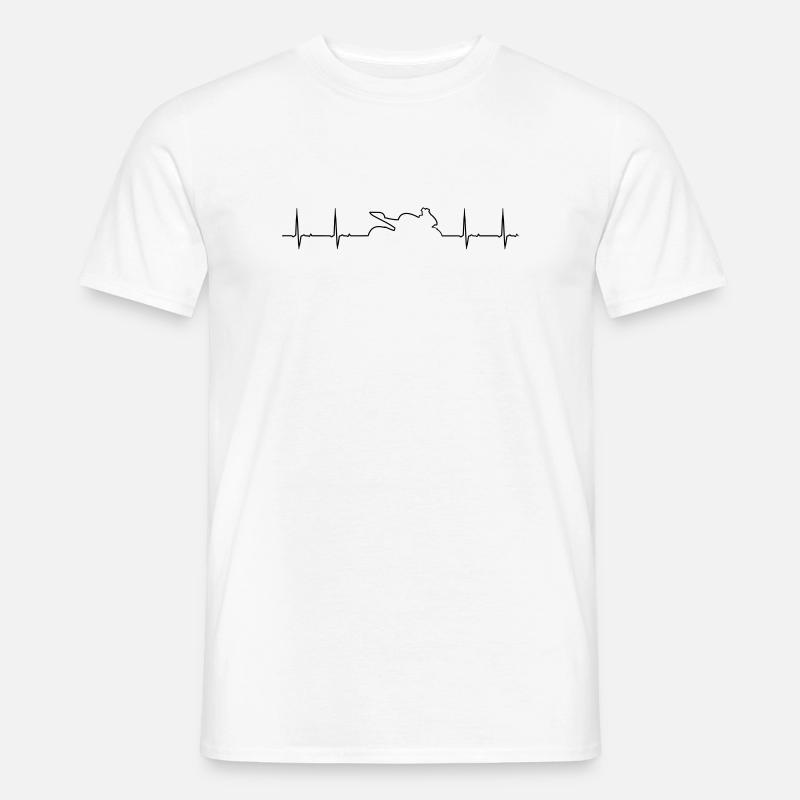 Motorrad - Männer T-Shirt - Weiß