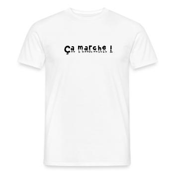Ça marche ! - T-shirt homme - blanc - Devant - AI Model Male 178 dark (178cm)