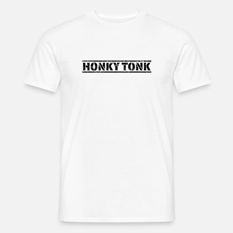 Honky Tonk - Männer T-Shirt - Weiß