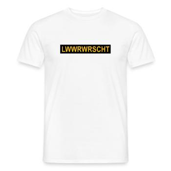 Leberwurst: Nationalgericht der Pfalz. - Männer T-Shirt - Weiß - Vorne - AI Model Male 178 dark (178cm)