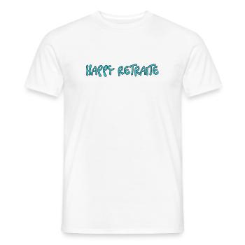 RUHESTAND. ALLES GUTE FÜR DEN RUHESTAND. ALLES GUTE FÜR DEN RUHESTAND. HERZ - Männer T-Shirt - Weiß - Vorne - AI Model Male 178 dark (178cm)