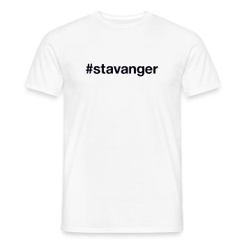 STAVANGER Norvège Norge Norwegen - T-shirt homme - blanc - Devant - AI Model Male 178 dark (178cm)