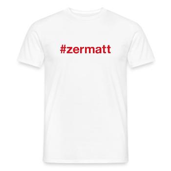 ZERMATT Switzerland Schweiz - Männer T-Shirt - Weiß - Vorne - AI Model Male 178 dark (178cm)