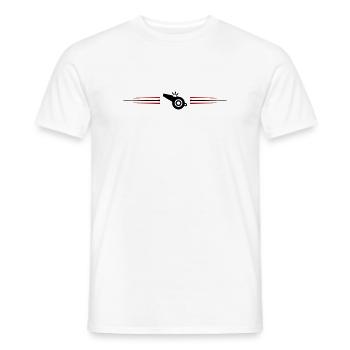 Ligne de sifflet - T-shirt homme - blanc - Devant - AI Model Male 178 dark (178cm)