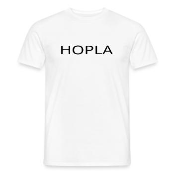 Hopla - T-shirt homme - blanc - Devant - AI Model Male 178 dark (178cm)