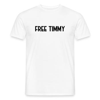 Free Timmy saves the humpback whale - Men's T-Shirt - white - Front - AI Model Male 178 dark (178cm)
