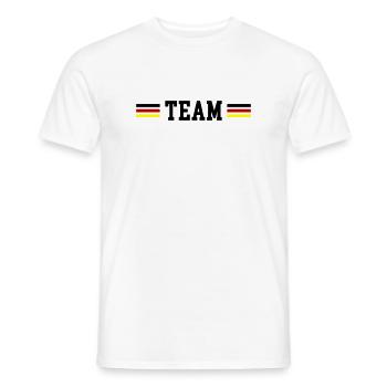 Team Germany Flag - Men's T-Shirt - white - Front - AI Model Male 178 dark (178cm)