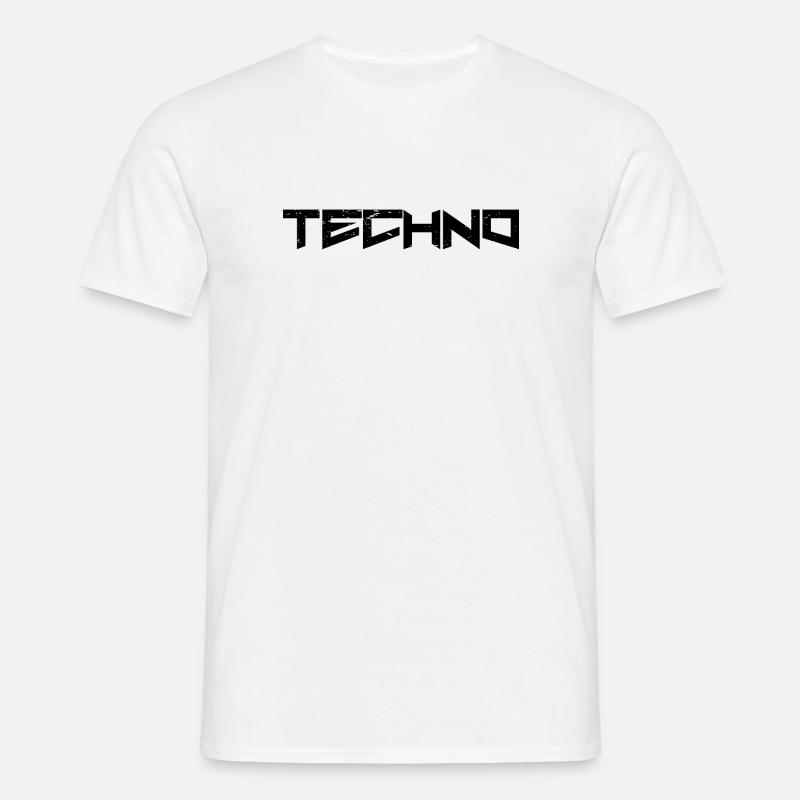 Techno - T-shirt Homme - blanc