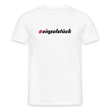 Einzelstück - Männer T-Shirt - Weiß - Vorne - AI Model Male 178 dark (178cm)