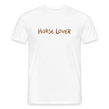 Amour Cheval Éclatante - T-shirt homme - blanc - Devant - AI Model Male 178 dark (178cm)