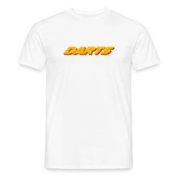 Darts,Darts,Retro Darts - Men's T-Shirt - white - Front - AI Model Male 178 dark (178cm)