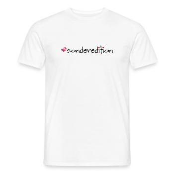 Édition spéciale Hashtag Slogan Shirt - T-shirt homme - blanc - Devant - AI Model Male 178 dark (178cm)