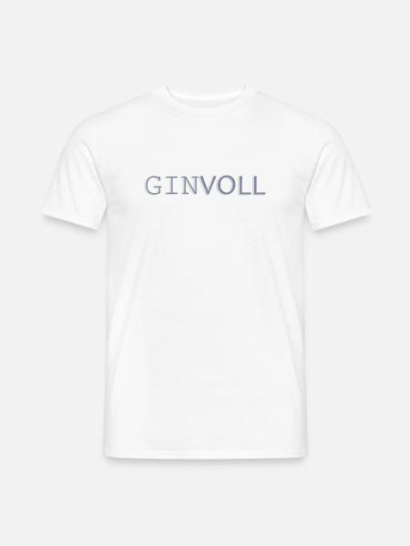 Ginvoll Pastell Typo Design - Männer T-Shirt - Weiß
