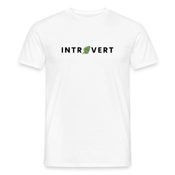 introvert - Männer T-Shirt - Weiß - Vorne - AI Model Male 178 dark (178cm)
