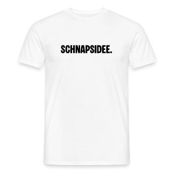 Schnapsidee – Lustiger Spruch für Party & Spaß - Männer T-Shirt - Weiß - Vorne - AI Model Male 178 dark (178cm)
