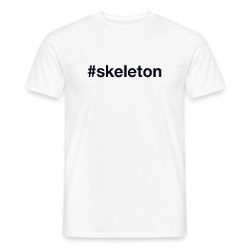 Skeleton Hashtag - Männer T-Shirt - Weiß - Vorne - AI Model Male 178 dark (178cm)