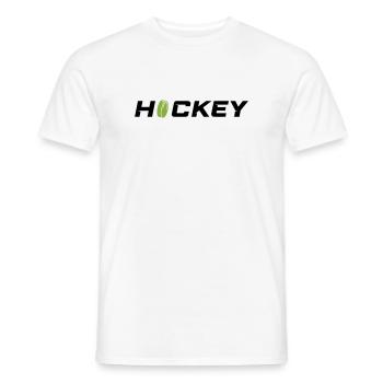 Hockey - Men's T-Shirt - white - Front - AI Model Male 178 dark (178cm)