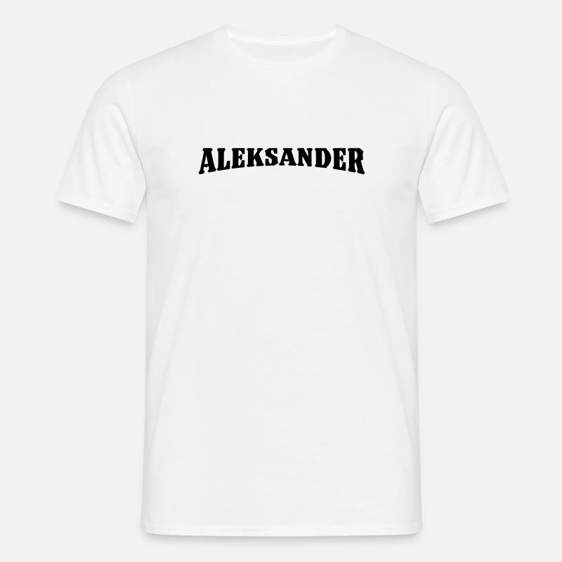 Aleksander Geschenk - Männer T-Shirt - Weiß