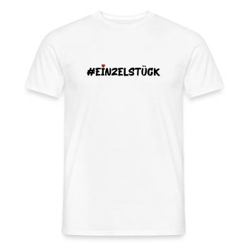 Einzelstück - Männer T-Shirt - Weiß - Vorne - AI Model Male 178 dark (178cm)