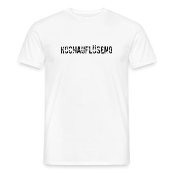 high-resolution - Men's T-Shirt - white - Front - AI Model Male 178 dark (178cm)