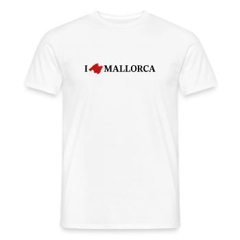 I love Mallorca - Men's T-Shirt - white - Front - AI Model Male 178 dark (178cm)