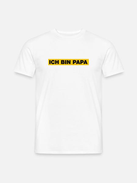 Ich bin Papa - Männer T-Shirt - Weiß