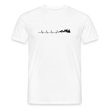 En attente de téléchargement du design - T-shirt homme - blanc - Devant - AI Model Male 178 dark (178cm)