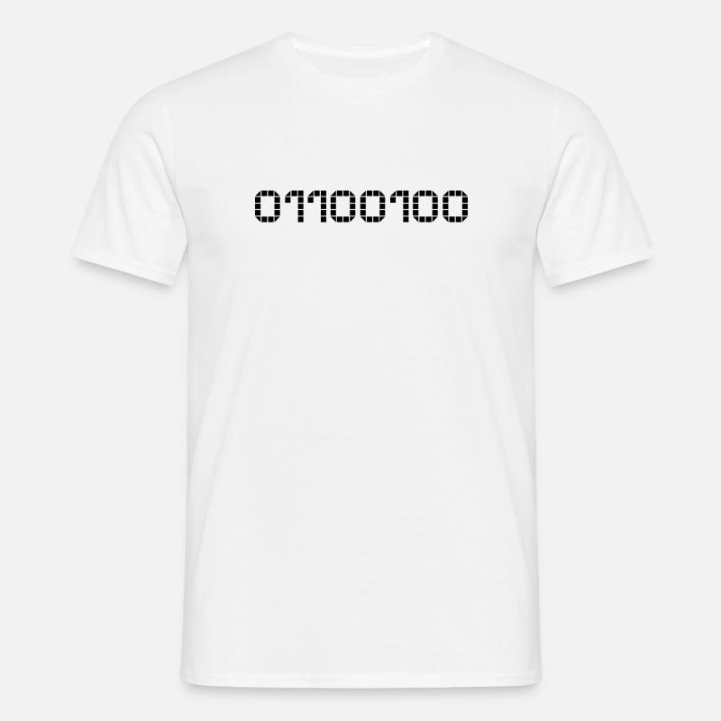 Binary notation - 100 - Men's T-Shirt - white