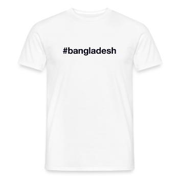 BANGLADESH Hashtag - Men's T-Shirt - white - Front - AI Model Male 178 dark (178cm)