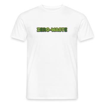 Zero-Waste Retro Grün Gelb Design - Männer T-Shirt - Weiß - Vorne - AI Model Male 178 dark (178cm)