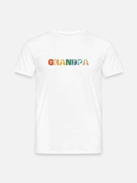 Retro-Saxophon Opa im Ruhestand Plan Ruhestand - Männer T-Shirt - Weiß