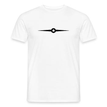Star Line - Men's T-Shirt - white - Front - AI Model Male 178 dark (178cm)