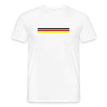 Germany Flag - Men's T-Shirt - white - Front - AI Model Male 178 dark (178cm)