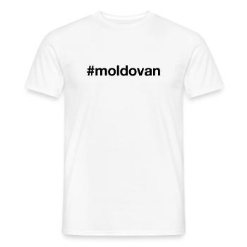 MOLDAVIE Hashtag Moldaves Moldavie Moldavie - T-shirt homme - blanc - Devant - AI Model Male 178 dark (178cm)