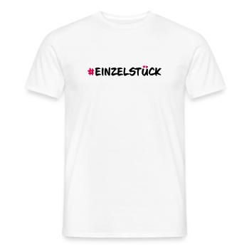 Einzelstück - Männer T-Shirt - Weiß - Vorne - AI Model Male 178 dark (178cm)