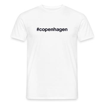 COPENHAGEN Denmark Kopenhagen Dänemark - Männer T-Shirt - Weiß - Vorne - AI Model Male 178 dark (178cm)