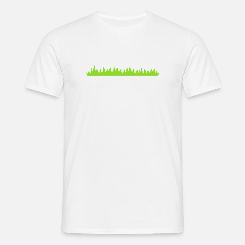 Gras oder Rasen - Männer T-Shirt - Weiß