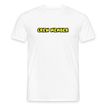 Crew Member - Men's T-Shirt - white - Front - AI Model Male 178 dark (178cm)